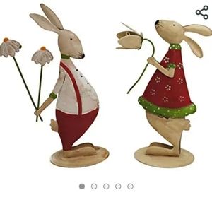 Metal easter decoration set from europe
